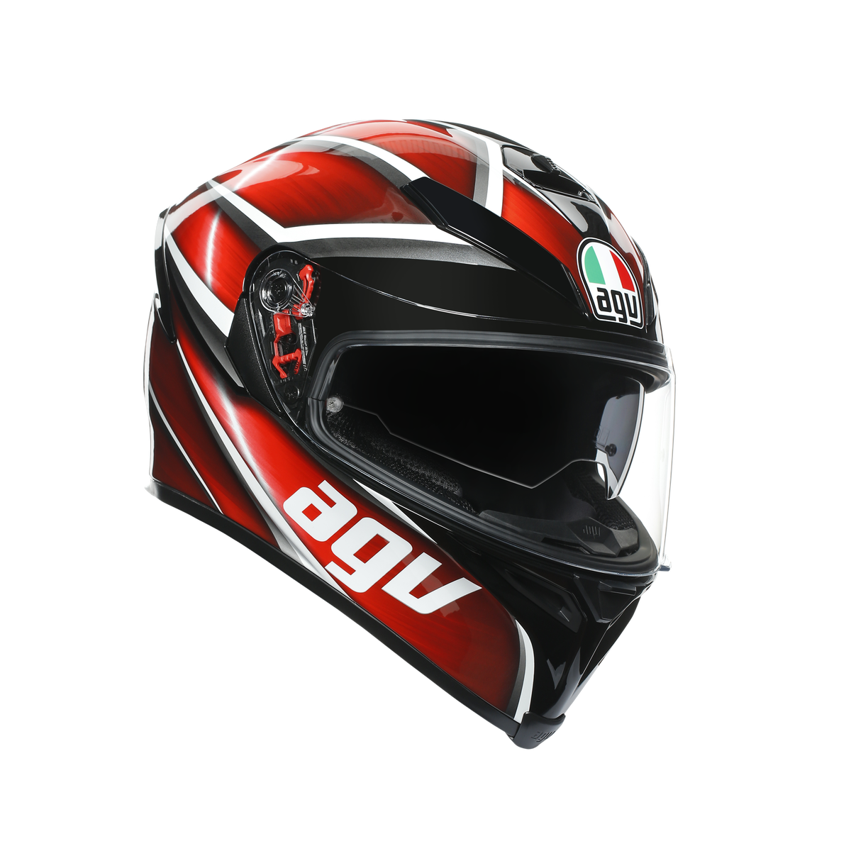 AGV New AGV K5 S Helmet XS Thunder Black/Red/White #7502021431 